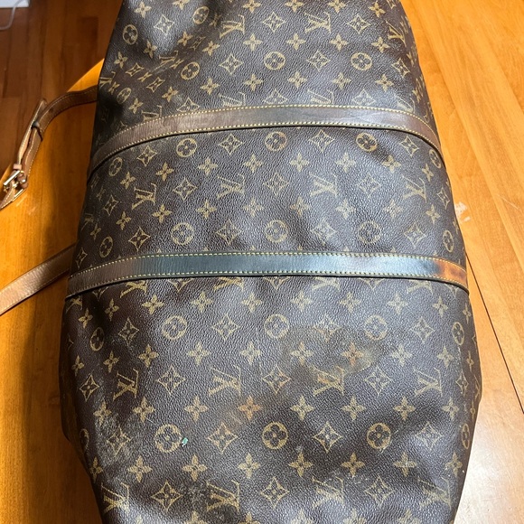 Louis Vuitton Keep-all 55 Monogram Brown Travel Bag VINTAGE 2002 - Picture 5 of 13